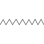 FORBICI "ZIG-ZAG" CM.13,5 LAMA ACCIAIO