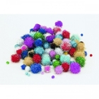 POMPONS ASSORTITI GLITTER Ø 25mm pz 50